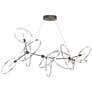 Celesse 32"W Sterling Accented Bronze Standard Pendant