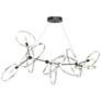 Celesse 32"W Sterling Accented Oil Rubbed Bronze Standard Pendant
