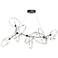 Celesse 32"W Sterling Accented Oil Rubbed Bronze Standard Pendant