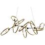 Celesse Pendant - Black Finish - Soft Gold Accents - Standard Height