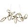Celesse Pendant - Black Finish - Soft Gold Accents - Standard Height