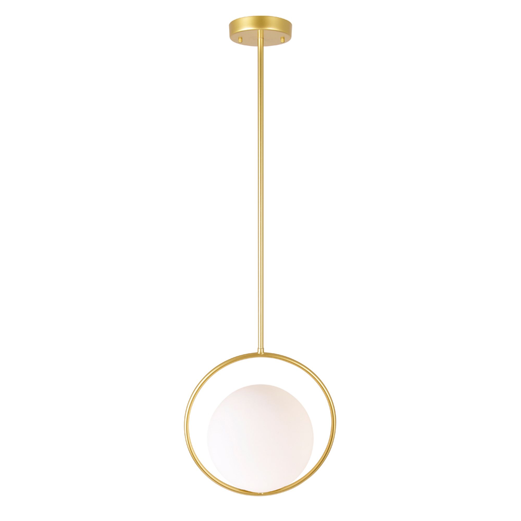 Image 2 Celeste 1 Light 14in Medallion Gold Mini Pendant more views
