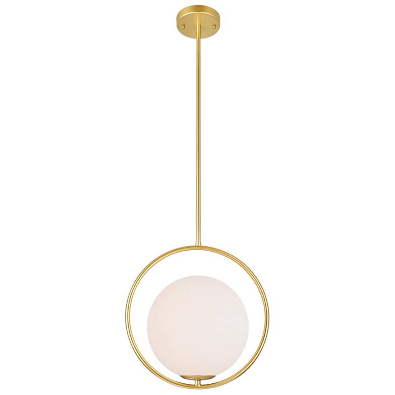 Image 1 Celeste 1 Light Mini Pendant With Medallion Gold Finish