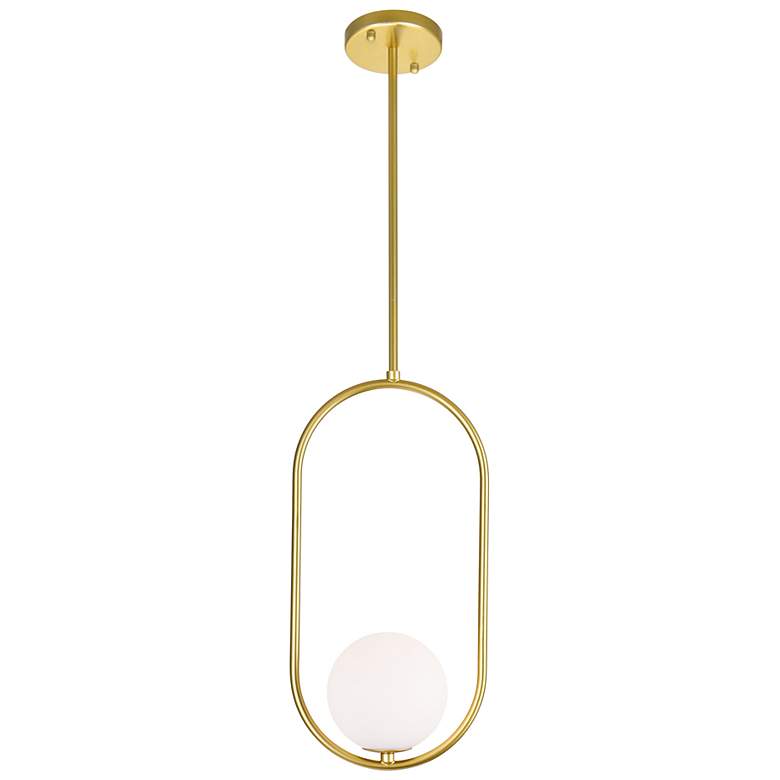 Image 1 Celeste 1 Light Mini Pendant With Medallion Gold Finish