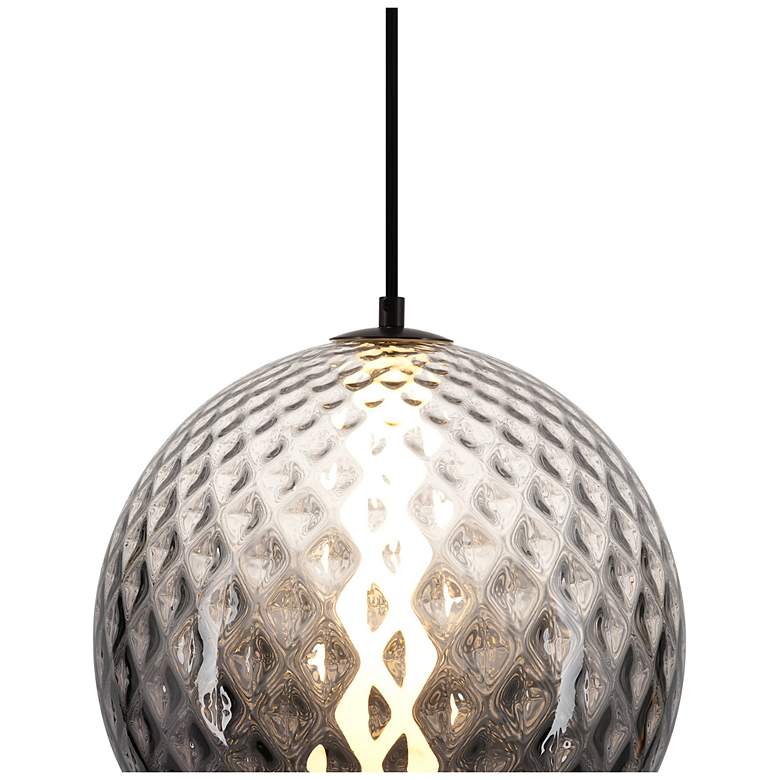 Image 5 Celeste 11.8" Wide Gunmetal Pendant w/ Smoke Ombre Shade more views