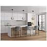 6_Celeste 11 3/4"W Gunmetal LED Mini Pendant with Smoke Shade more views