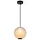 Celeste 11 3/4"W Gunmetal LED Mini Pendant with White Shade