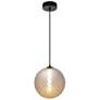 2_Celeste 11 3/4"W Gunmetal LED Mini Pendant with White Shade more views