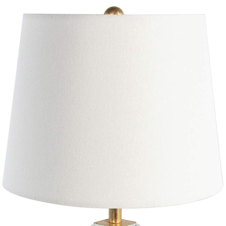 Image 3 Celeste 15" High Clear Faceted Crystal Accent Table Lamp more views