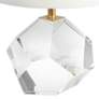 Celeste 15" High Clear Faceted Crystal Accent Table Lamp