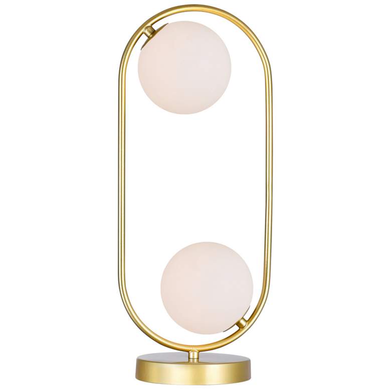 Image 1 Celeste 2 Light Lamp With Medallion Gold Finish