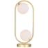 Celeste 2 Light Lamp With Medallion Gold Finish