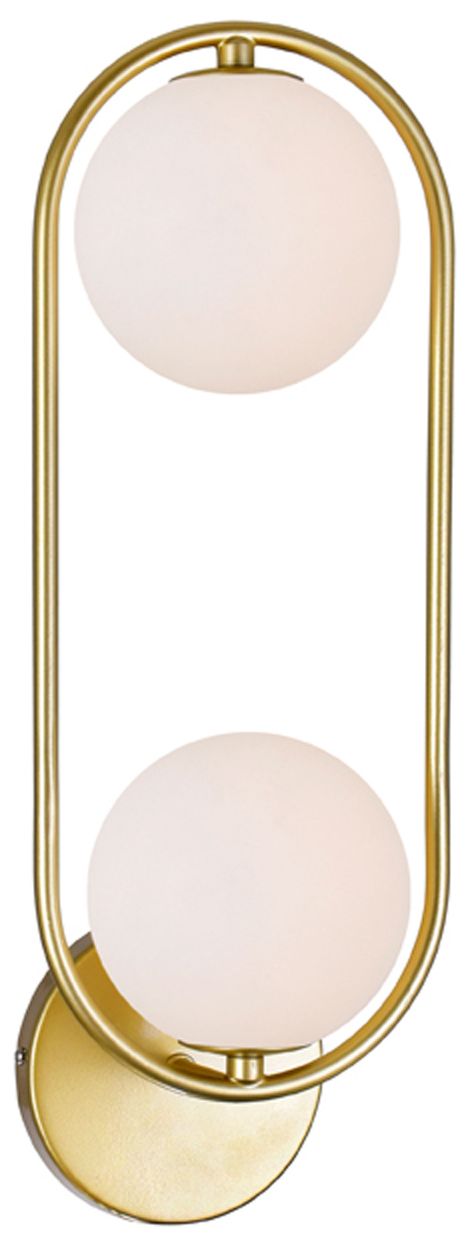 Celeste 2 Light Medallion Gold Wall Sconce