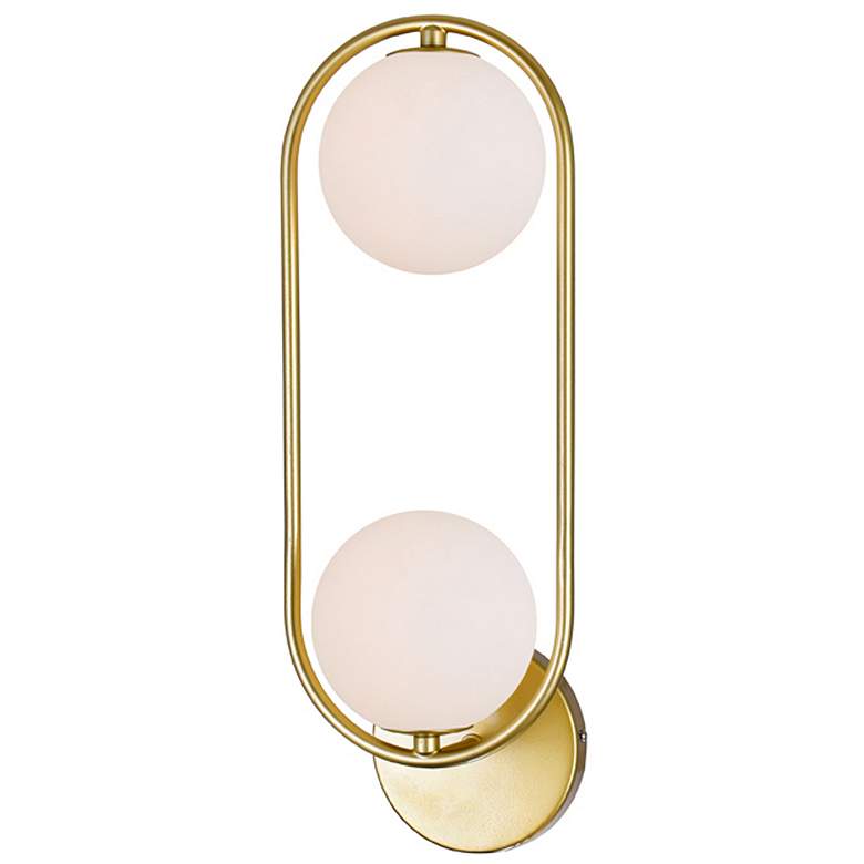 Image 1 Celeste 2 Light Sconce With Medallion Gold Finish