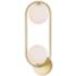 Celeste 2 Light Sconce With Medallion Gold Finish