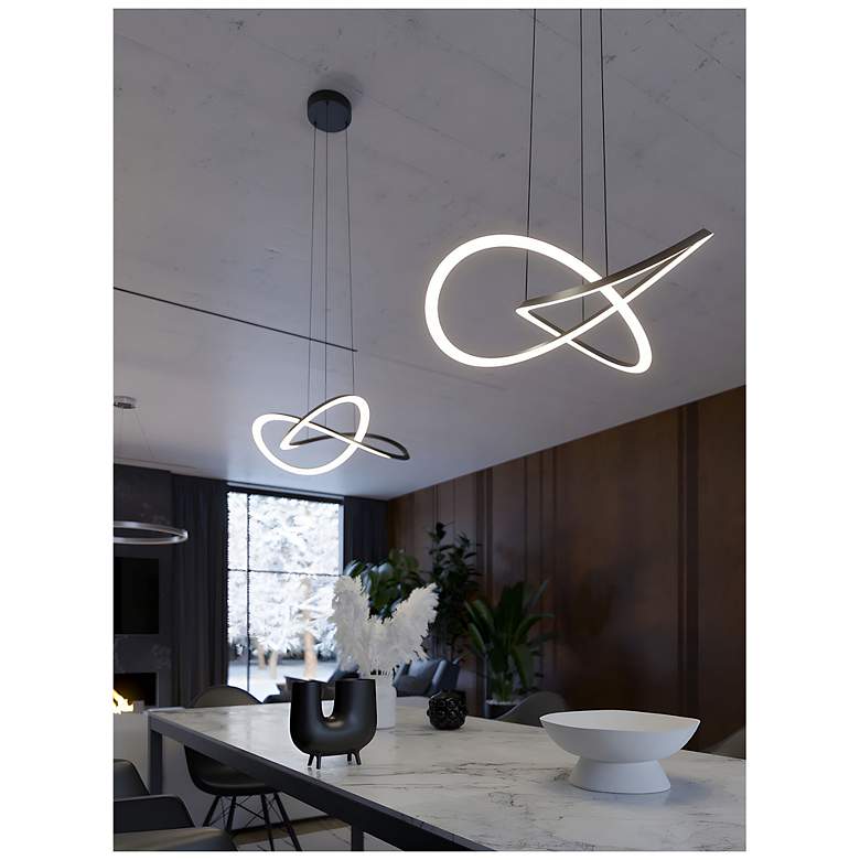 Image 2 Celeste 23.63" Wide Black LED Pendant more views