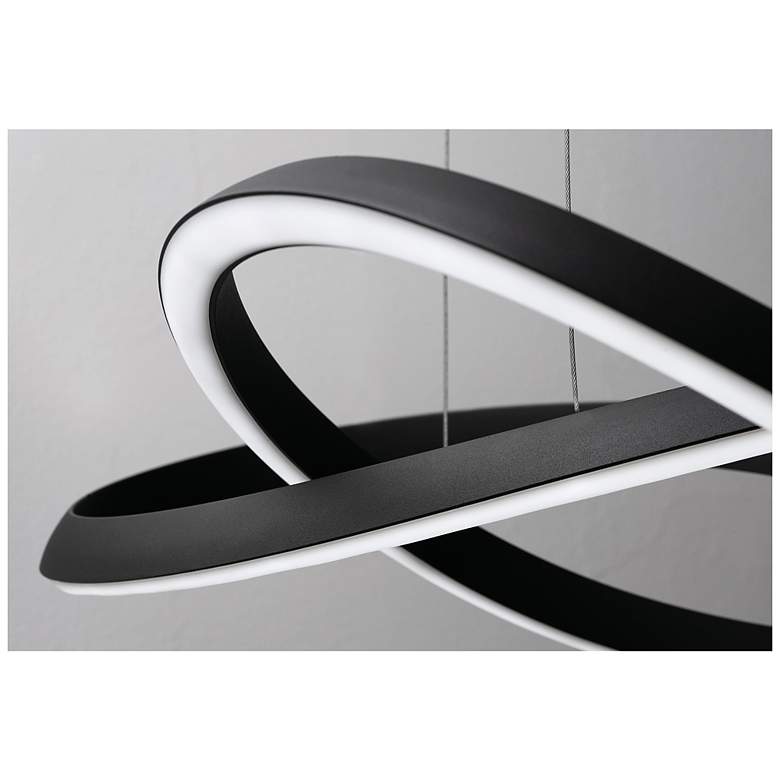 Image 3 Celeste 23.63" Wide Black LED Pendant more views