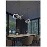 Thumbnail2 of Celeste 23.63" Wide Satin Nickel LED Pendant more views