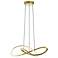 Celeste 23 3/4" Wide Light Antique Brass LED Pendant Light