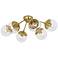 Celeste 30.5" Wide Modern Brass Flush Mount With Constellation Globes