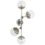 Celeste 31.5"H Polished Nickel Wall Sconce With Constellation Globes