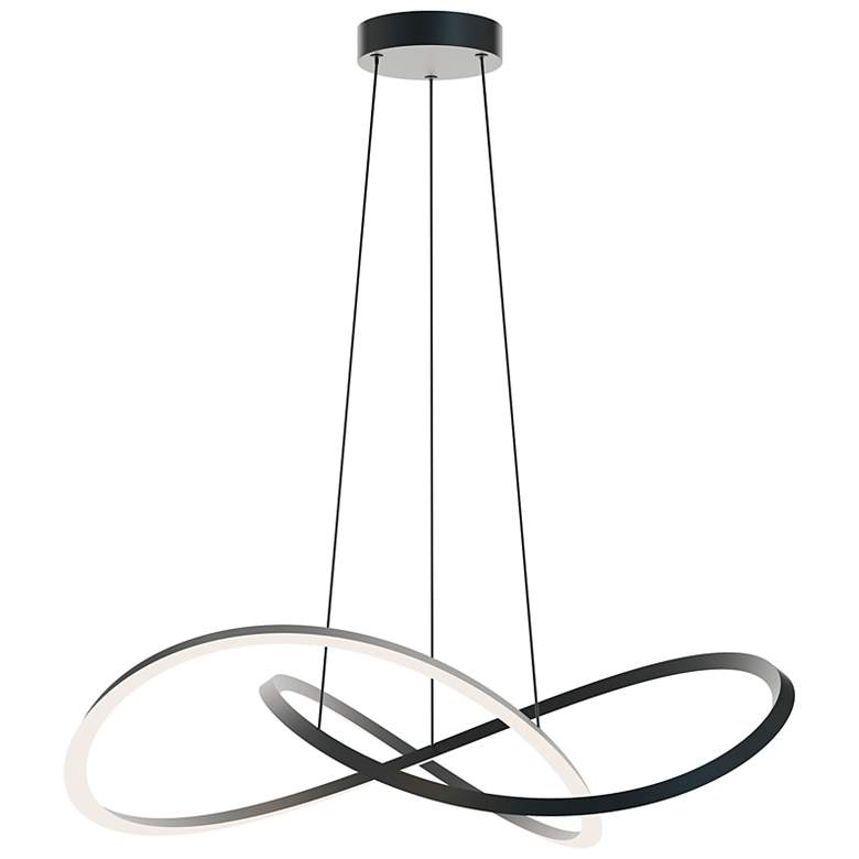 Image 2 Celeste 31.5" Wide Black LED Pendant