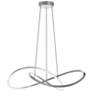2_Celeste 31 1/2" Wide Satin Nickel LED Pendant Light