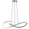 Celeste 31 1/2" Wide Satin Nickel LED Pendant Light