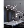 3_Celeste 31 1/2" Wide Satin Nickel LED Pendant Light more views