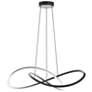 2_Celeste 31 1/2"W Black LED Pendant Light