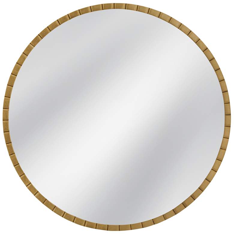 Image 1 Celeste 36" x 36" Gold Leaf Wall Mirror