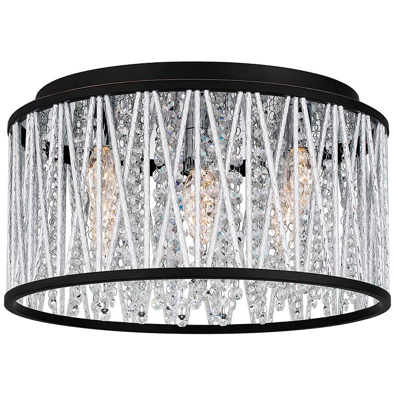 Image 1 Celeste 5-Light Matte Black Flush Mount