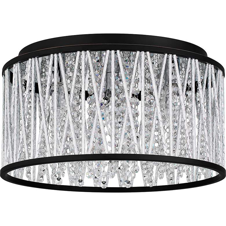 Image 3 Celeste 5-Light Matte Black Flush Mount more views