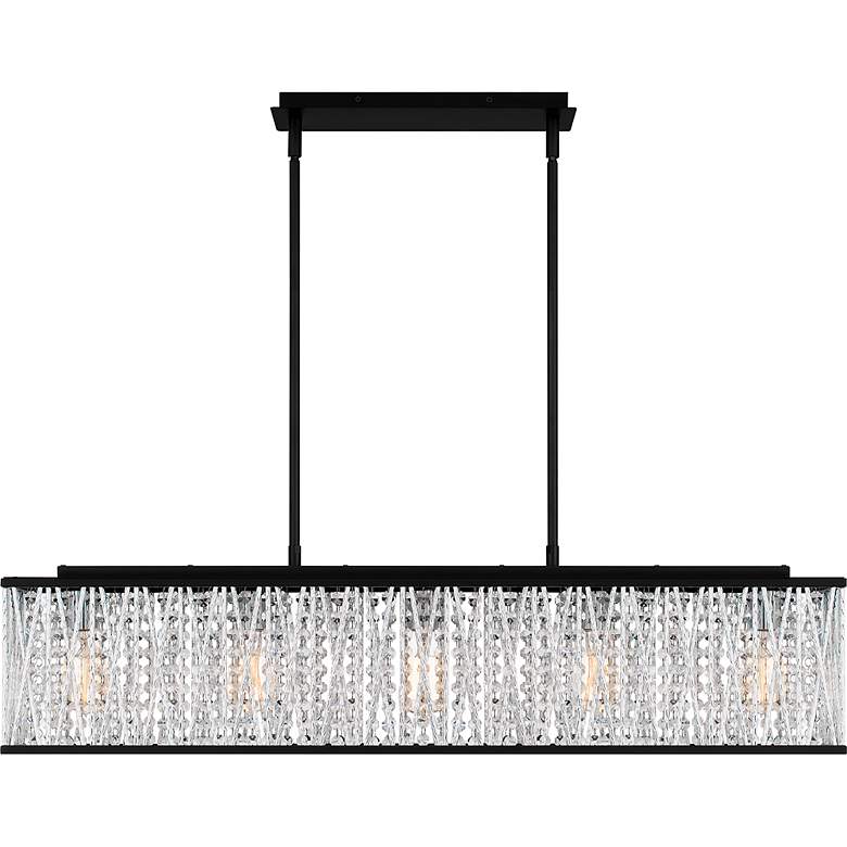 Image 5 Celeste 5-Light Matte Black Island Light more views