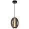 Celeste 9 3/4" Wide Gunmetal LED Mini Pendant w/ Smoke Shade