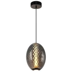 Celeste 9 3/4" Wide Gunmetal LED Mini Pendant w/ Smoke Shade