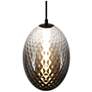 5_Celeste 9 3/4" Wide Gunmetal LED Mini Pendant w/ Smoke Shade more views