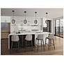 6_Celeste 9 3/4" Wide Gunmetal LED Mini Pendant w/ Smoke Shade more views
