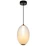 1_Celeste 9 3/4" Wide Gunmetal LED Mini Pendant w/ White Shade