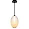 Celeste 9 3/4" Wide Gunmetal LED Mini Pendant w/ White Shade