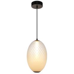 Celeste 9 3/4" Wide Gunmetal LED Mini Pendant w/ White Shade