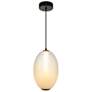 2_Celeste 9 3/4" Wide Gunmetal LED Mini Pendant w/ White Shade more views