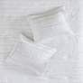 Celeste White Microfiber Ruffled Queen 5-Piece Comforter Set