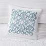 5_Celeste White Microfiber Ruffled Queen 5-Piece Comforter Set more views