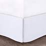 Celeste White Microfiber Ruffled Queen 5-Piece Comforter Set