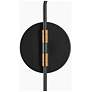 4_Celestiacone 19 1/2" High Black and Brass 2-Light LED Sconce more views