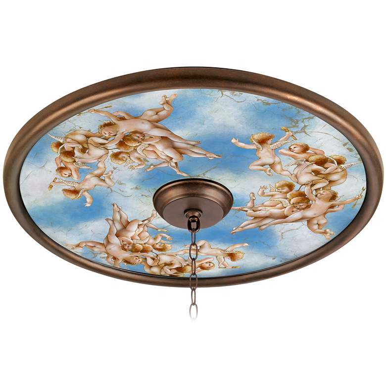 Image 1 Celestial 24 inch Wide Bronze Finish Ceiling Medallion