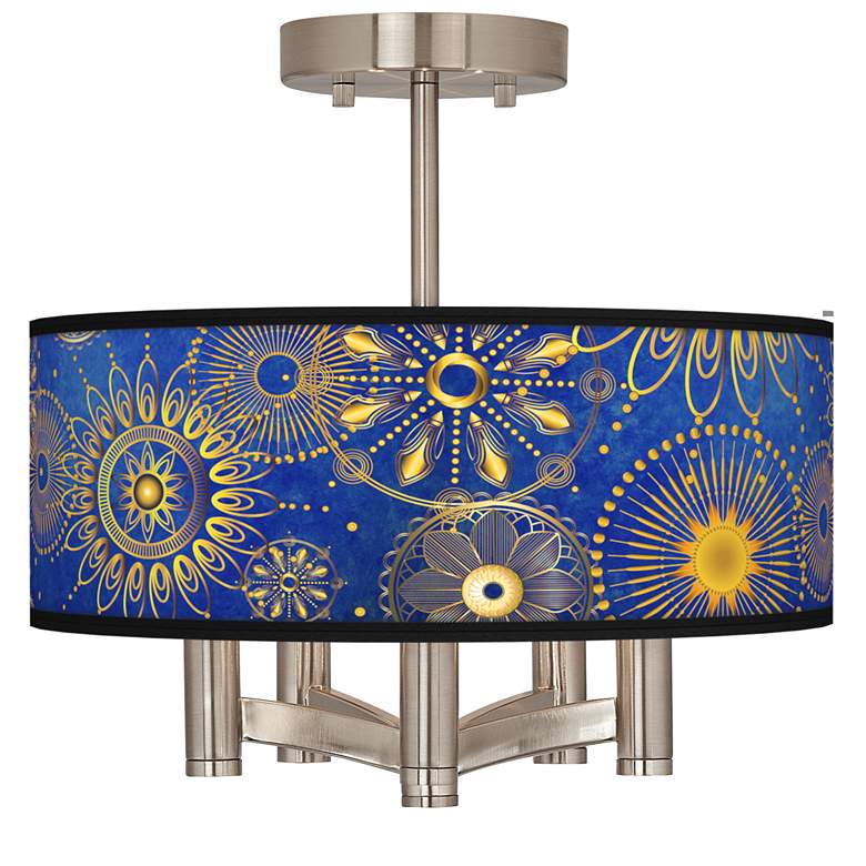 Image 1 Celestial Ava 5-Light Nickel Ceiling Light