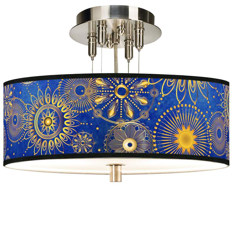 Image 1 Celestial Giclee 14" Wide Ceiling Light