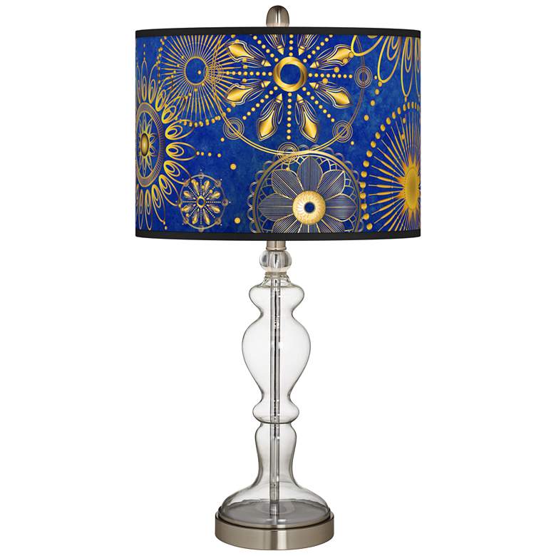 Celestial Giclee Apothecary Clear Glass Table Lamp